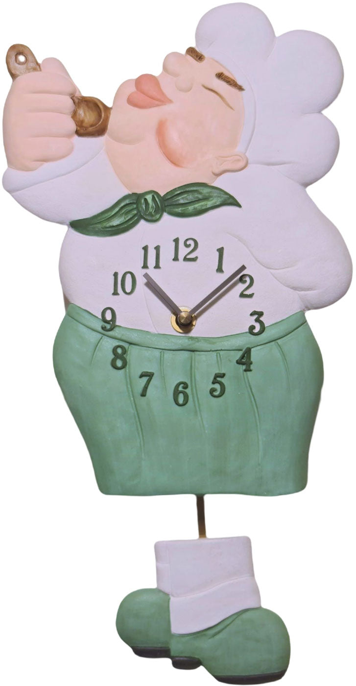 Terrastudio Wall Clock 22x20 cm Ceramic • Hand-painted • Made in Germany