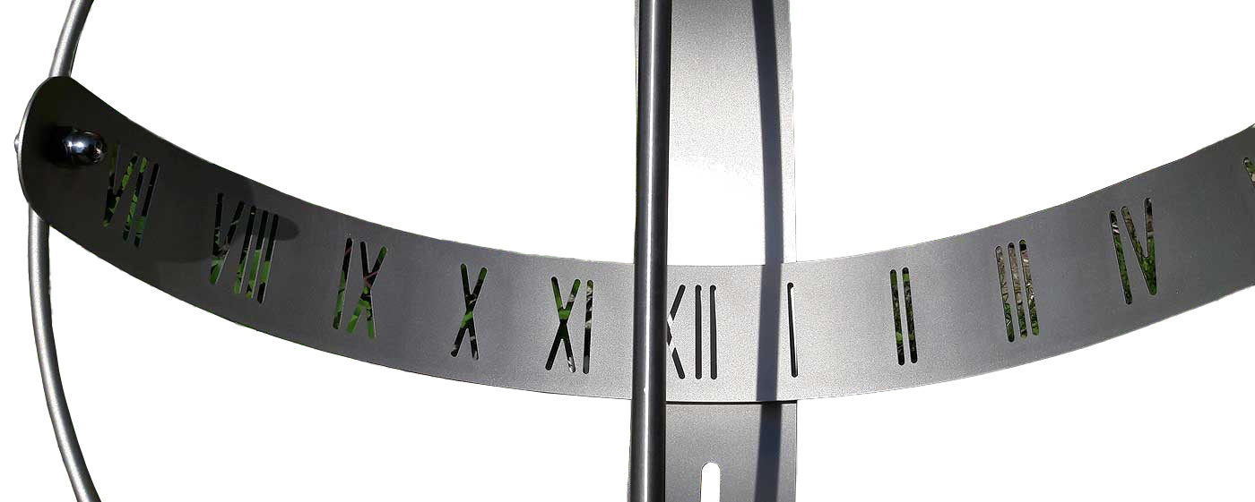 Sunshine Garden Sundial Stainless Steel • Time display by sun's position • Timeless design for the garden