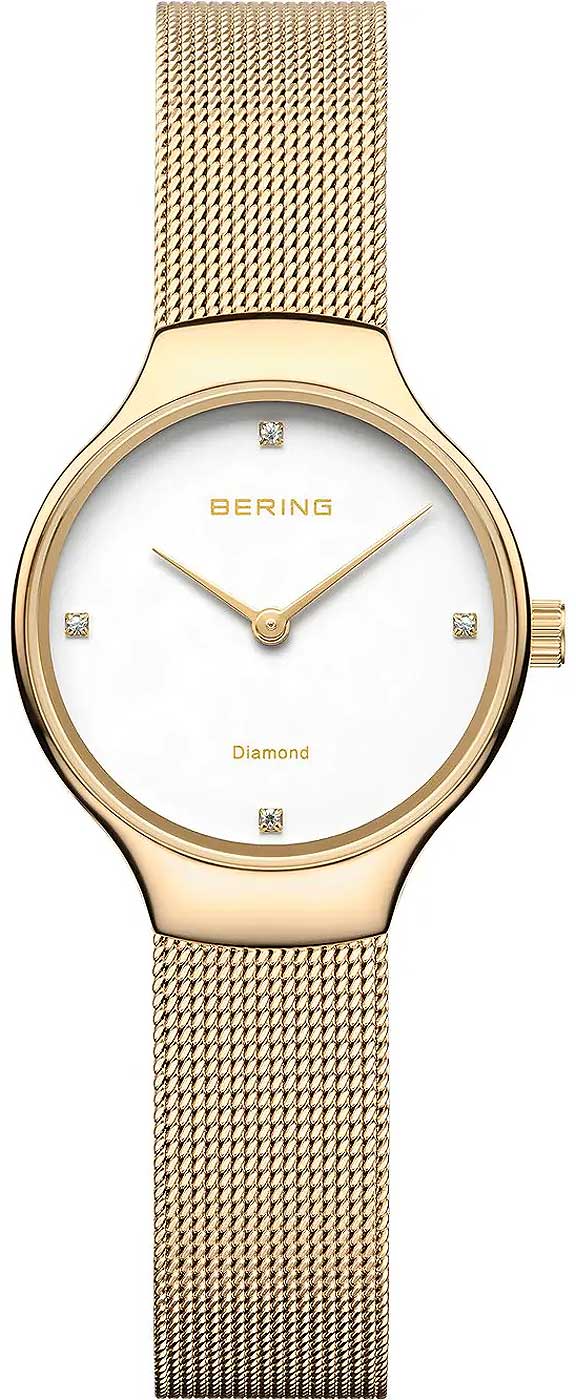 Bering Classic 13326-334 Damen Uhr • Saphirglas • Milanaise-Armband