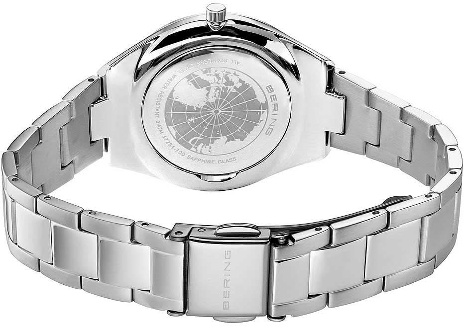 Bering Ultra Slim 17231-700 Damenuhr • Kratzfestes Saphirglas • Flaches Design