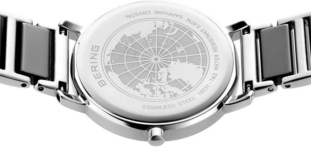 Bering Ceramic 18531-742 Women's Watch • Sapphire Crystal • Ceramic