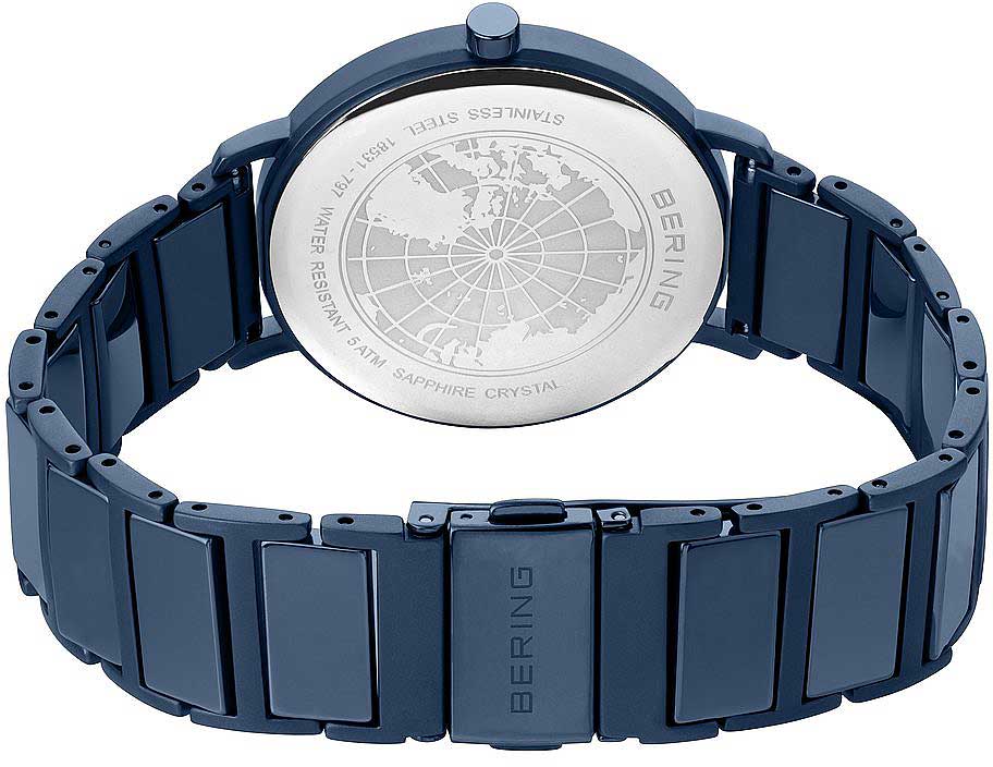 Bering Ceramic 18531-797 Damenuhr • High-Tech Keramik • Kratzfestes Saphirglas