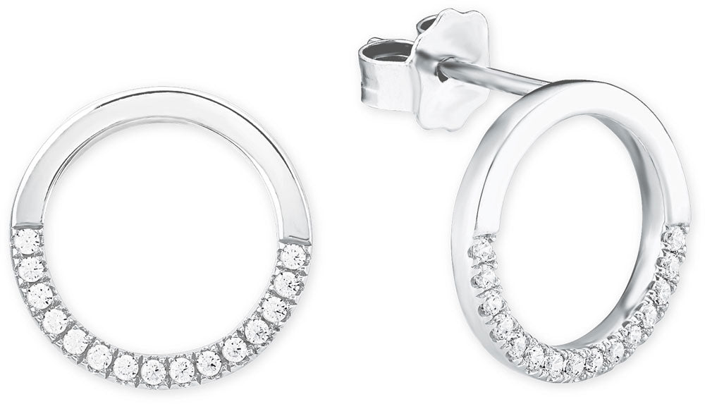 Runde Ohrstecker mit Steinen - s.Oliver Jewelry Modell: 2018676