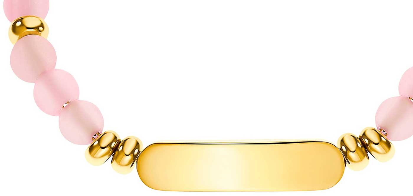 Prinzessin Lillifee 033366Identarmband mit rosafarbenen Quarz Steinen