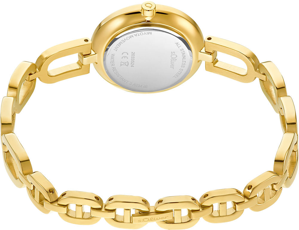 s.Oliver OLIVER-2033524 Damen Uhr • Quarz-Uhrwerk • Mineralglas