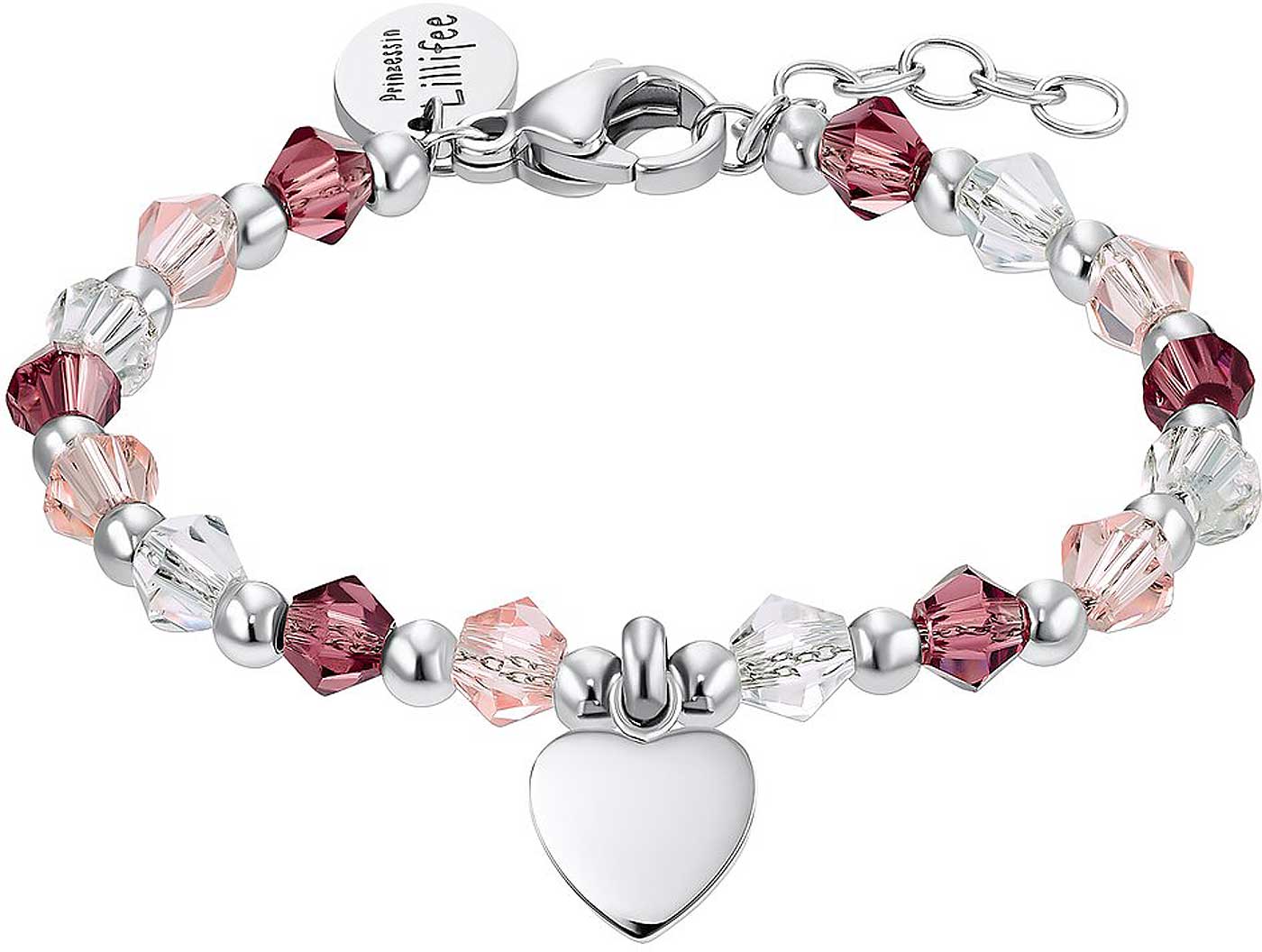 Prinzessin Lillifee 2034005 Armband mit Herz Anhänger mit Glassteinen
