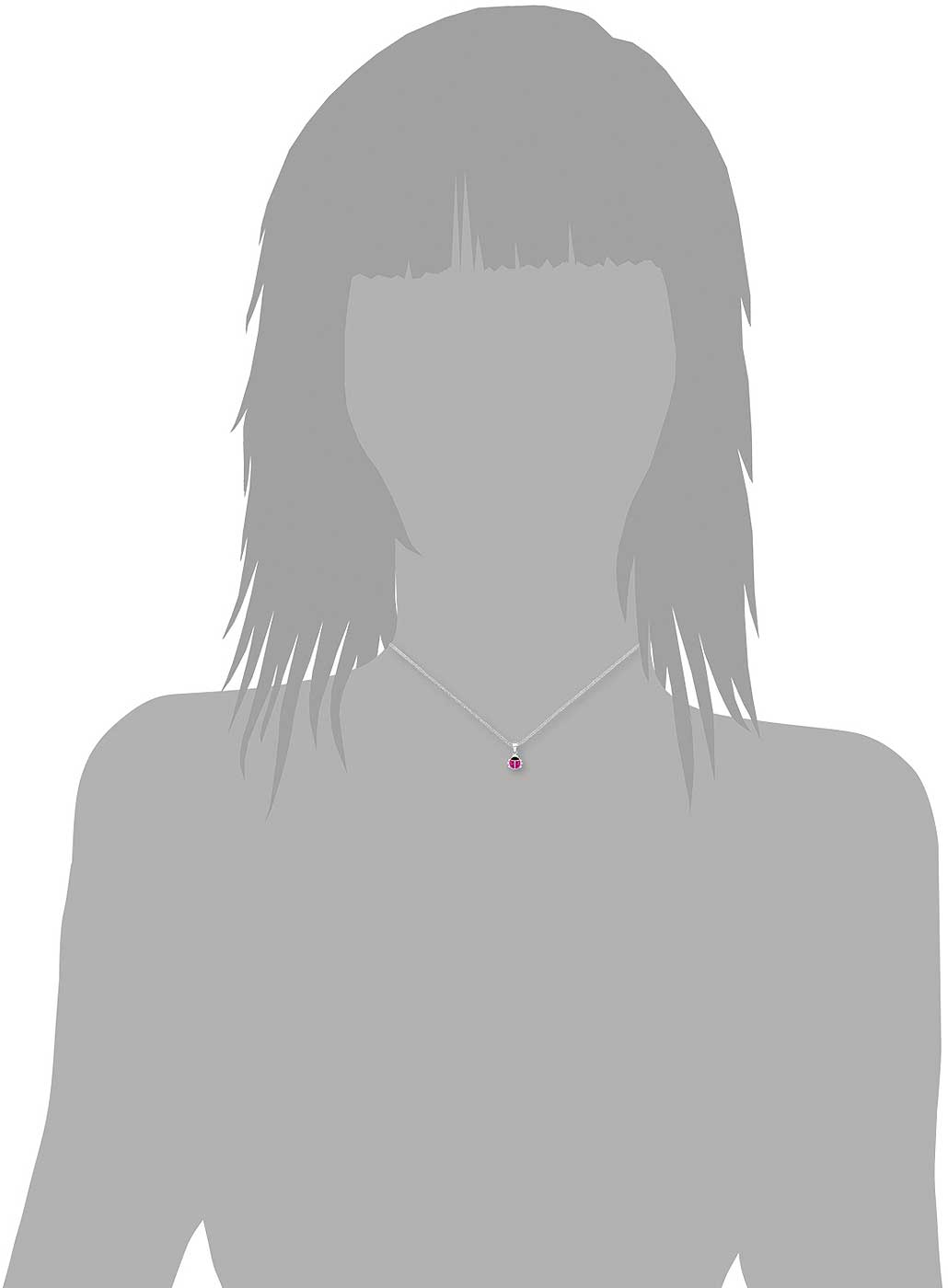 Prinzessin Lillifee 2034233 Halskette mit Marienkäfer Anhänger