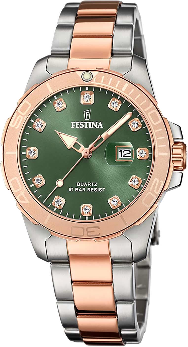Festina Boyfriend F20505/4 Damenuhr • Feminine Eleganz • Hochwertiger Edelstahl