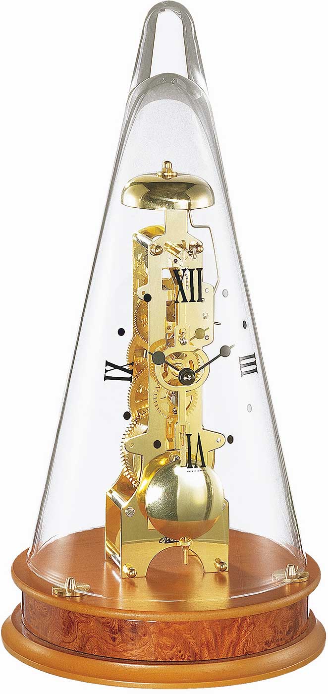 Hermle Tischuhr 35x18 cm Holz • Made in Germany • Mechanisches Uhrwerk