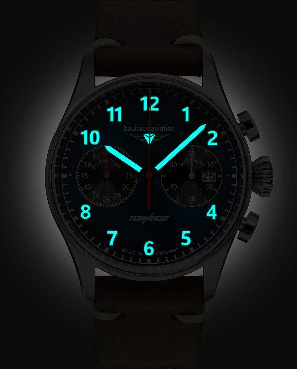 Bauhaus Aviation Tornado 2772-3 Uhr • Chronograph • K1 Sicherheitsglas