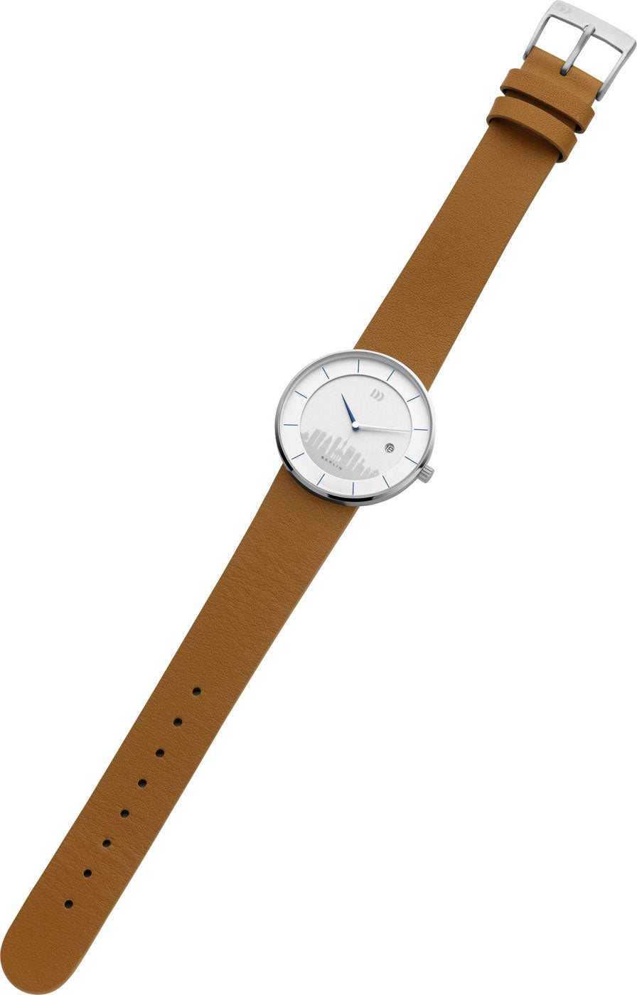 Herrenuhr mit der Skyline von Berlin auf dem Zifferblatt - Danish Design Modell: 3314657