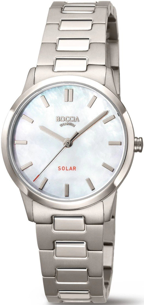 Boccia Solar 3363-03 Women's Watch • Skin-friendly pure titanium • Sustainable solar power