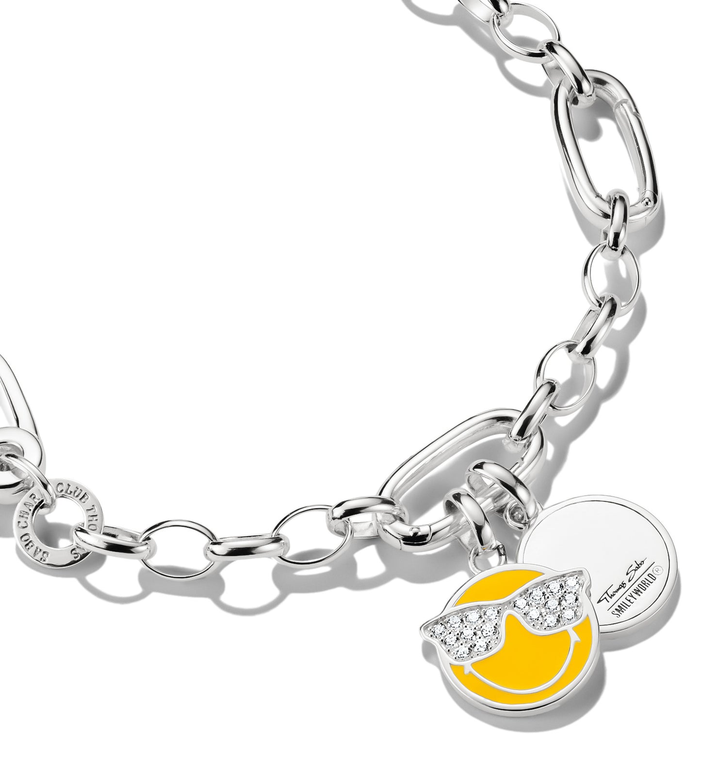 Thomas Sabo SMILEYWORLD® Dollars Charm-Anhänger Connect Silber