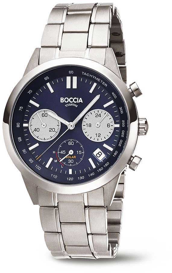 Boccia 3737-02 Herrenuhr • Hautfreundliches Reintitan • Extrem leicht & robust