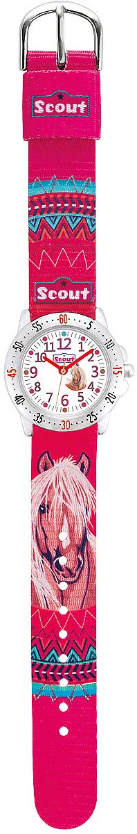 Scout 378.071 Girls' Watch • Quartz Movement • Robust Textile Strap