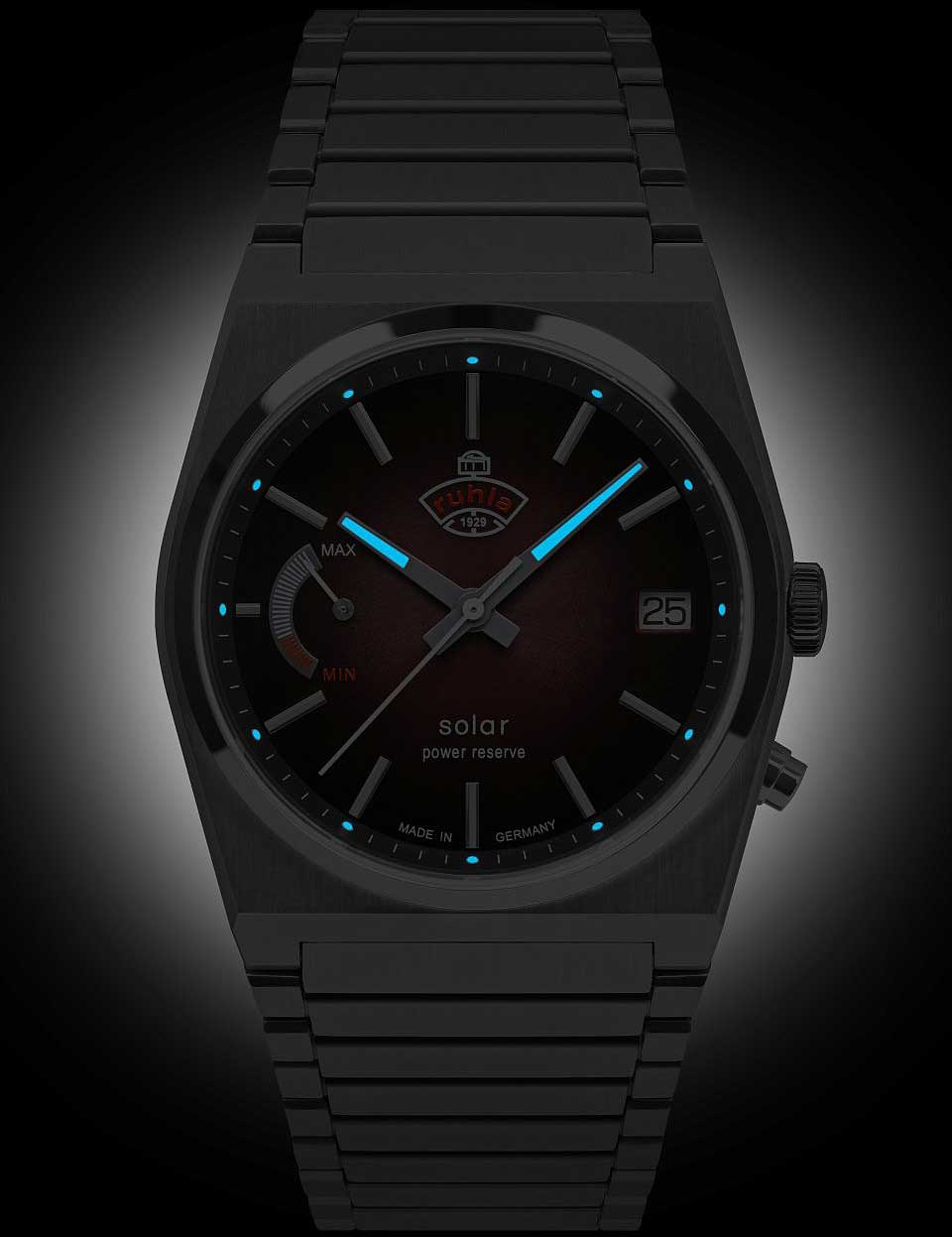 Ruhla Space Control 4640M5 Herren Uhr • Solar • Saphirglas