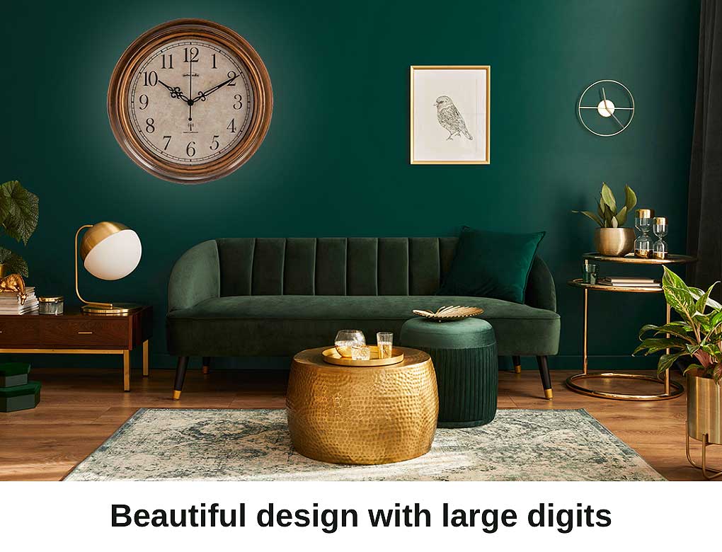 Artvendis 5575B Wall Clock Garden Clock Radio Wall Clock