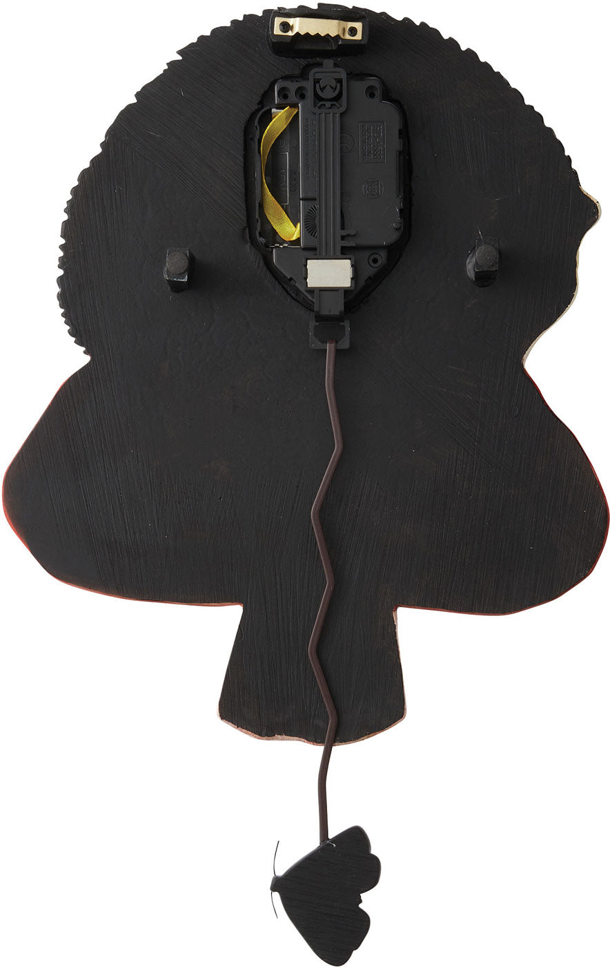 Allen Designs Wanduhr 28,5x23,0x6,0 cm Kunststoff • Windschnittiges Design • Mit Pendel