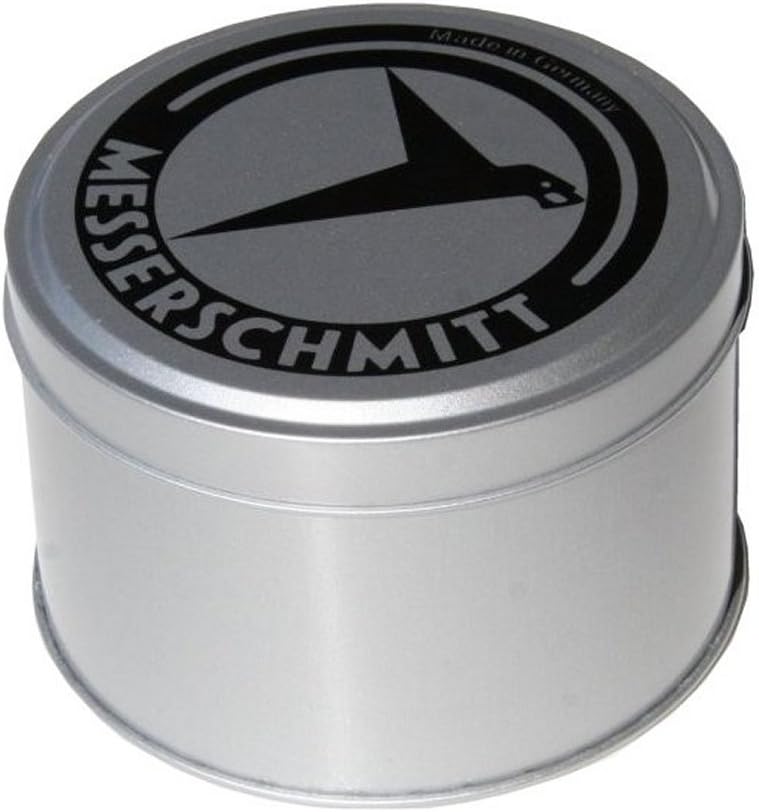 Herrenuhr, Fliegeruhr aus Edelstahl - Schwarzes Zifferblatt - Messerschmitt Modell: BF109E-3