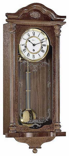 Hermle Wanduhr 68x29x11 cm Holz • Mechanisches 14-Tage-Uhrwerk • Halbstundenschlag