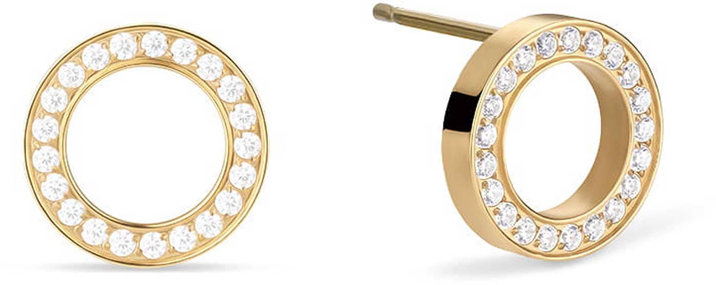 Round stud earrings with stones - Bering Jewelry Model: 718-27-05