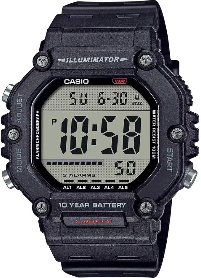 Casio Collection AE-1600H-1AVEF Uhr • 10 Jahre Batterie • 10 Bar