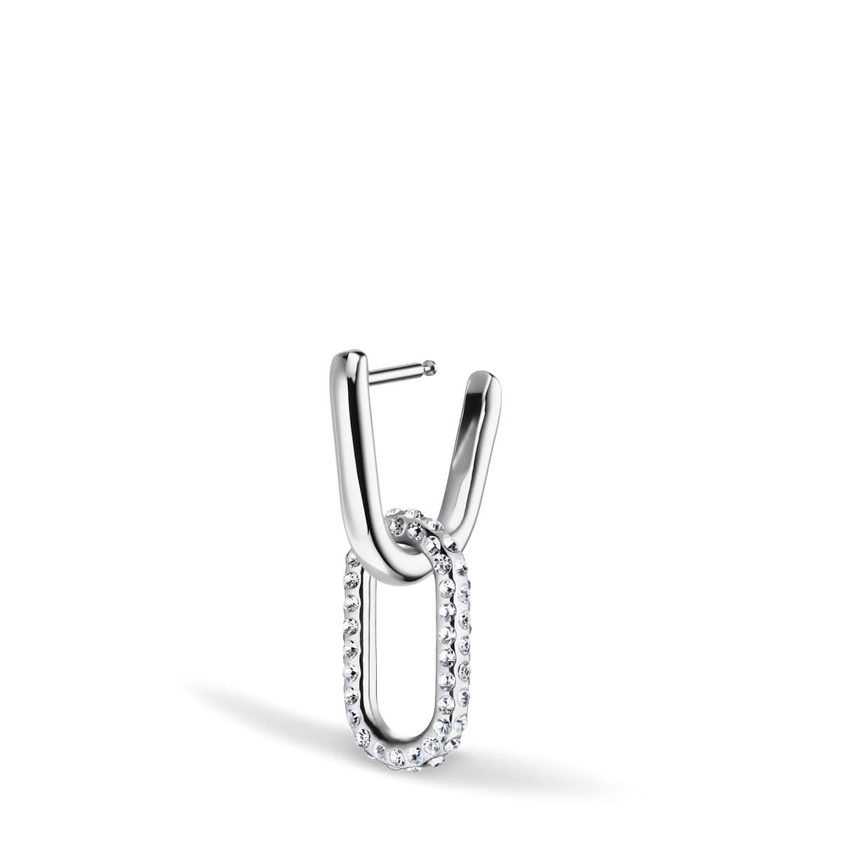 Arctic Pavé Ohrringe Silber Glänzend Edelstahl Zirkonia Kristallglas Zeitloses Design -BERING 755-17-05