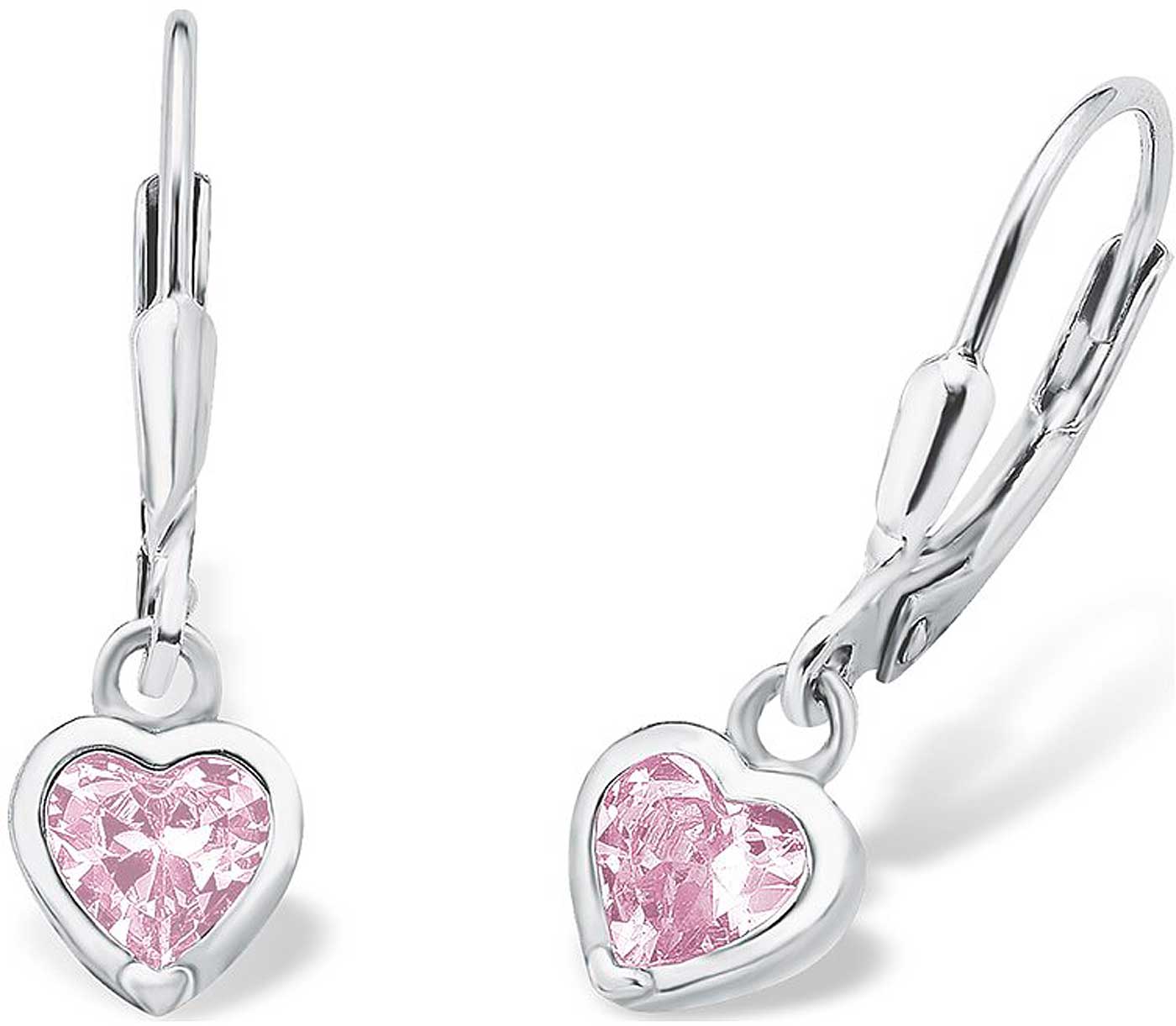 Prinzessin Lillifee 9081905 Ohrhänger mit rosa Herzen