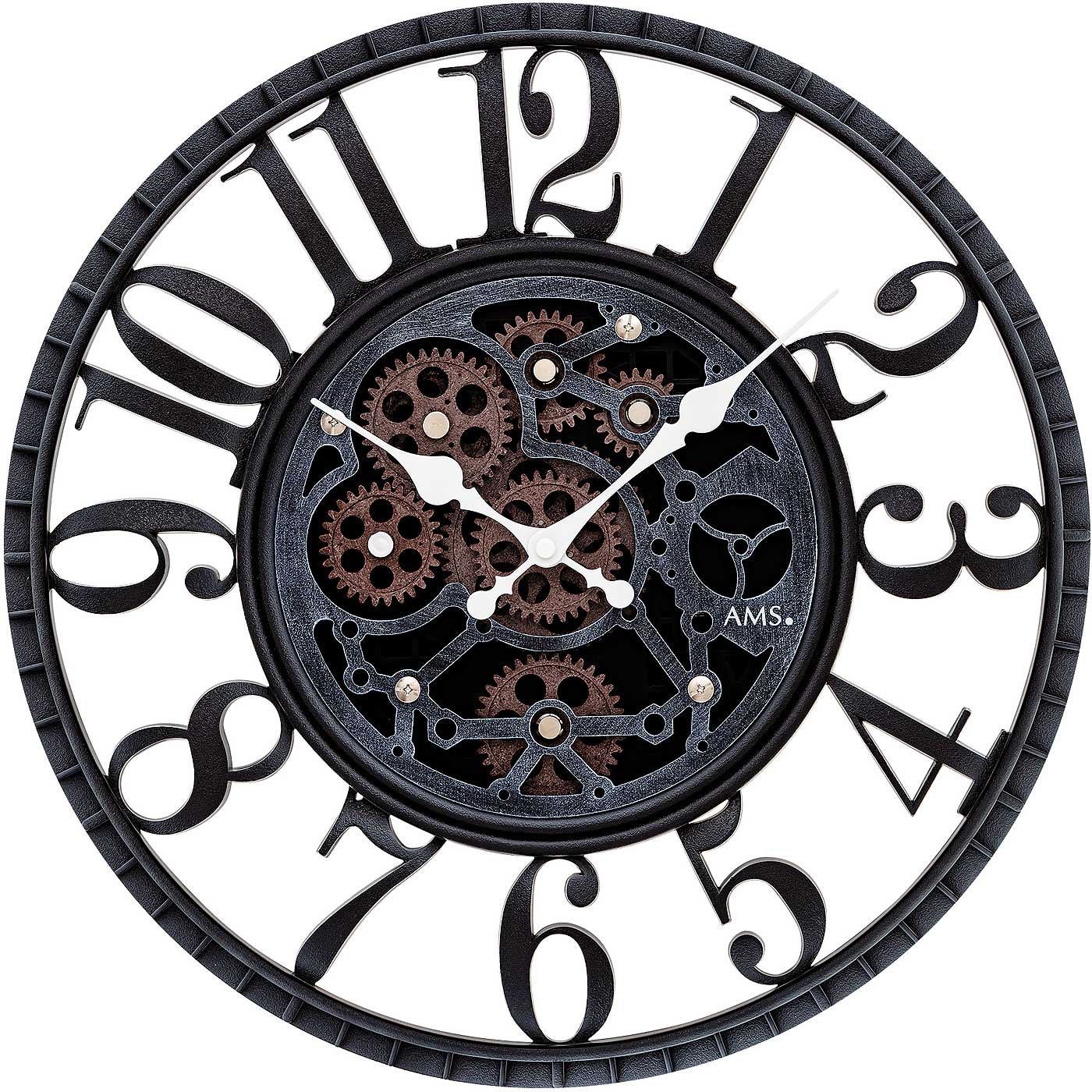Quarzuhr modern Gehäusedurchmesser: 39 cm - AMS Modell: 9634