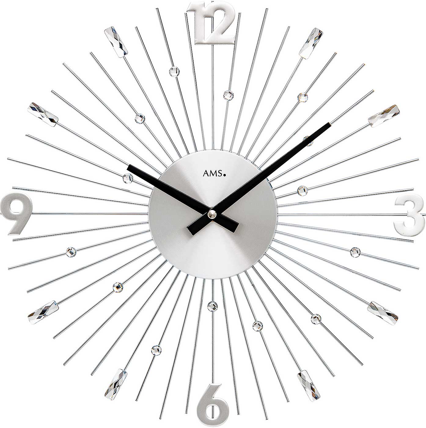 Wanduhr modern 39 x 39 x 5 cm - AMS Modell: 9652