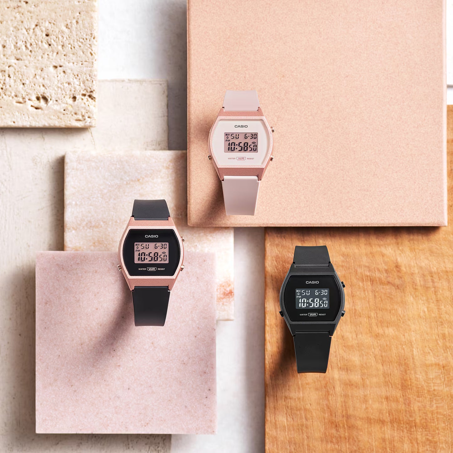 Casio Collection LW-204-4AEF Uhr • Roségold-Optik • 5 Bar