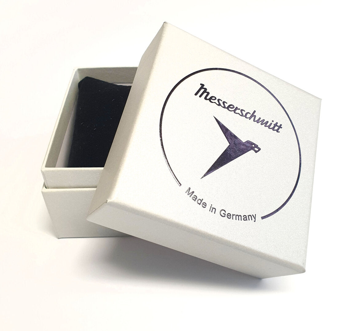 Herrenuhr, Fliegeruhr aus Edelstahl - Schwarz - Messerschmitt Modell: ME-42Stern