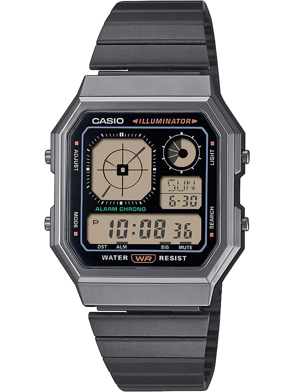 Casio Vintage A130WEGG-1AEF Uhr • Gunmetal-Design • Digital-Klassiker