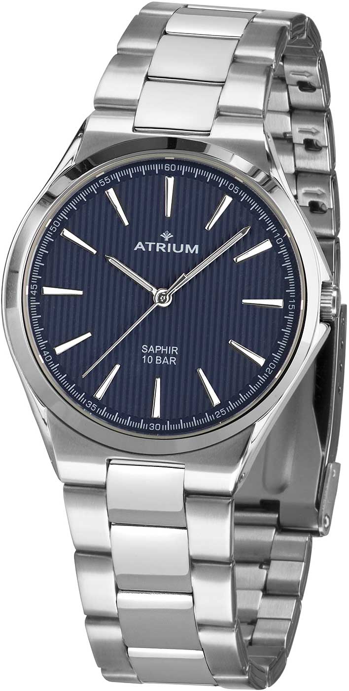 Atrium Titan A34-35 Uhr • Saphirglas • Zugband