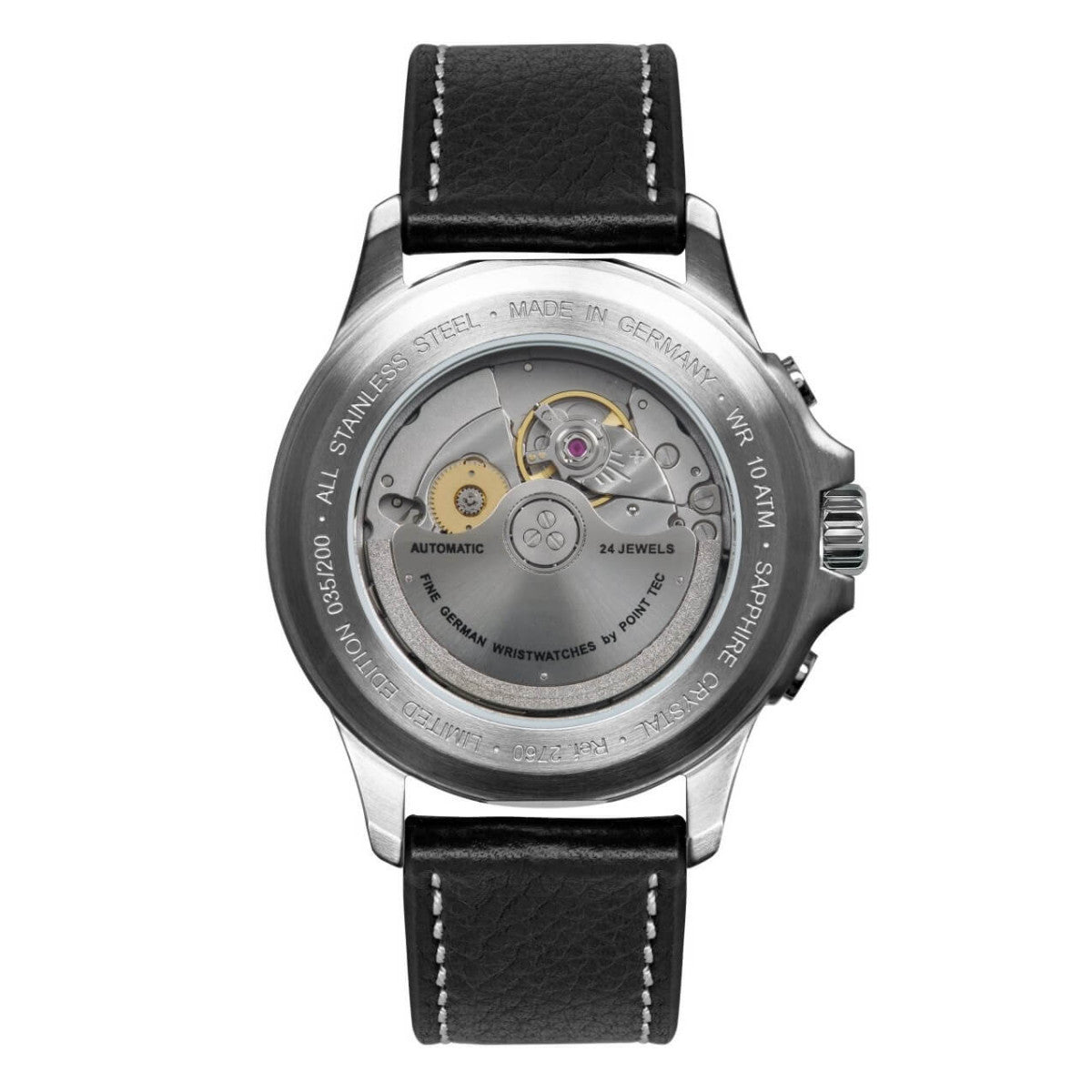 Bauhaus Aviation Tornado 2760-2 Unisex Uhr • Automatik-Uhrwerk • Mineralglas