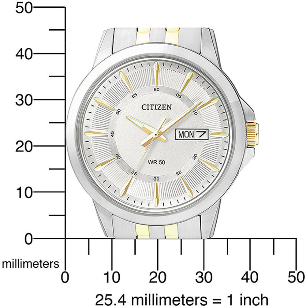 Citizen Elegance BF2018-52AE Uhr • Bicolor Design • Tag-Datum Anzeige