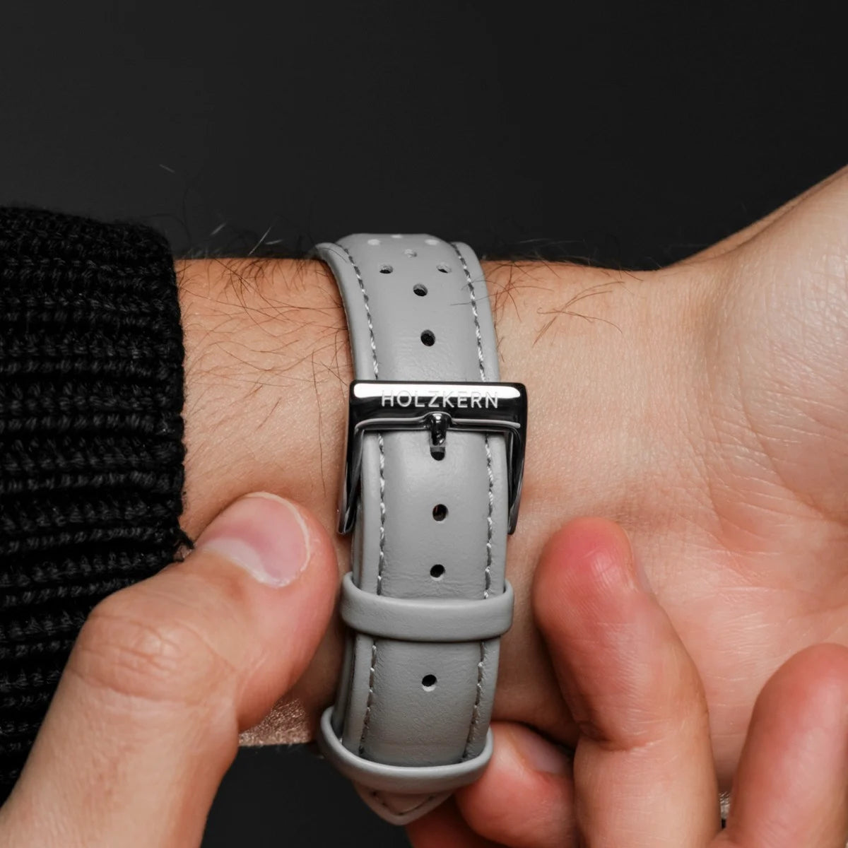 Holzkern DS9 HOLZKERN-DS9 Uhr • Einzigartiges Marmor-Zifferblatt • Lumineszierende Zeiger