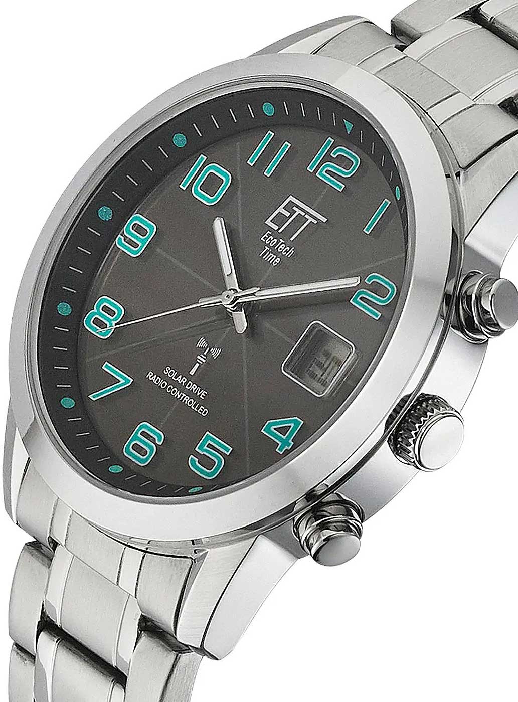 Herrenuhr mit Funk-Solaruhrwerk - Eco Tech Time Modell: EGS-11500-22M