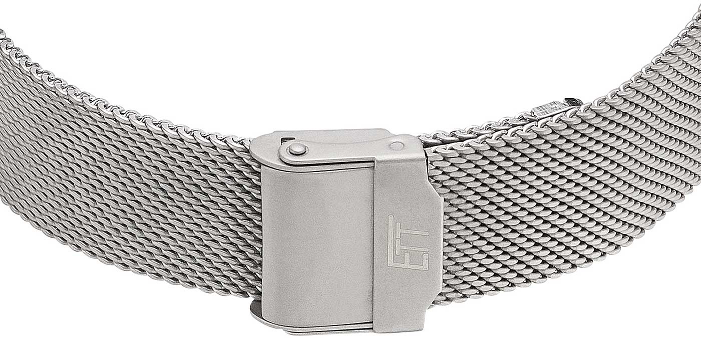 Eco Tech Time Solar Drive ELS-11583-11M Damen Uhr • Funksolar • Milanaise