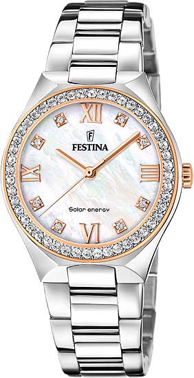Festina Solar Energy F20658/1 Damenuhr • Solar-Antrieb • Edelstahl