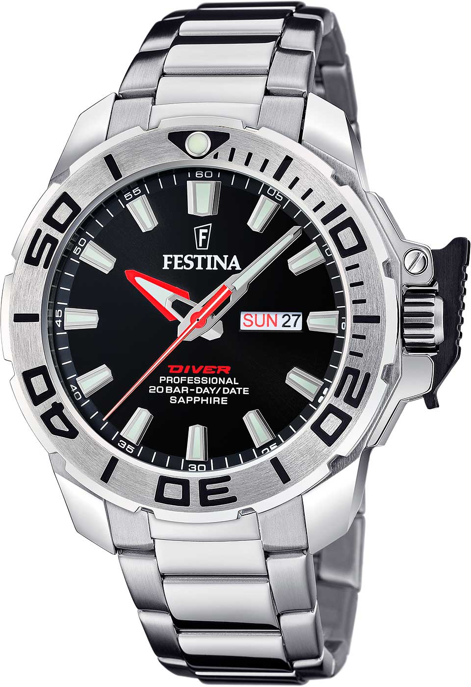 Festina Originals F20665/4 Herrenuhr • 20 Bar • Saphirglas