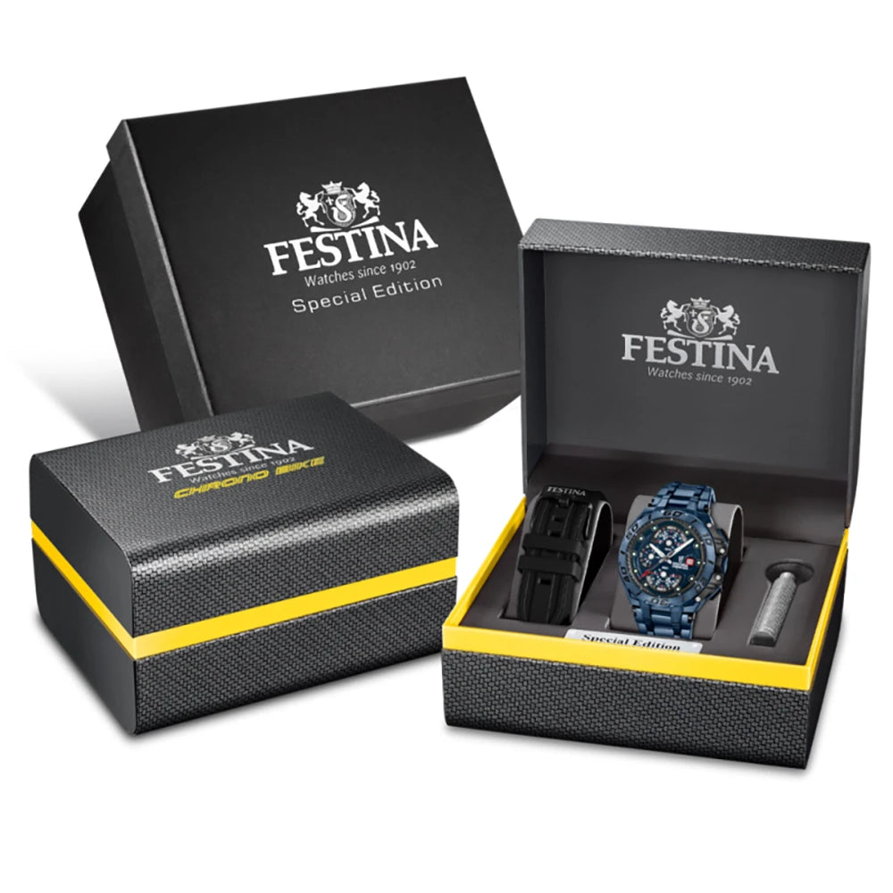 Festina Chrono Bike F20757/1 Herrenuhr • Saphir • 20 Bar