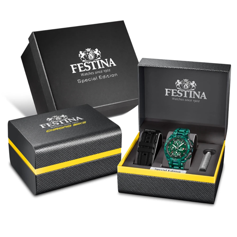 Festina Chrono Bike Special Edition F20758/1 Herrenuhr • 20 bar wasserdicht • Quarz-Chronograph