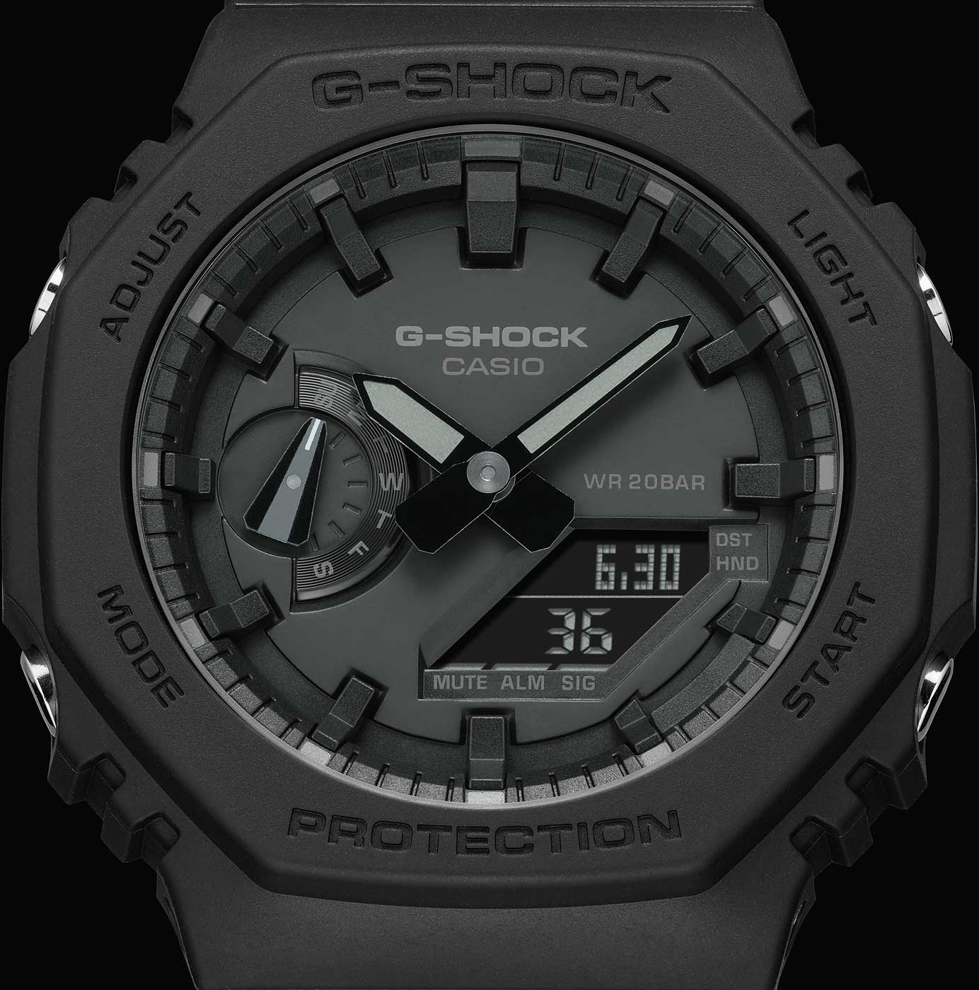 Casio G-Shock GA-2100-1A1ER Uhr • Carbon Core Guard • 20 Bar