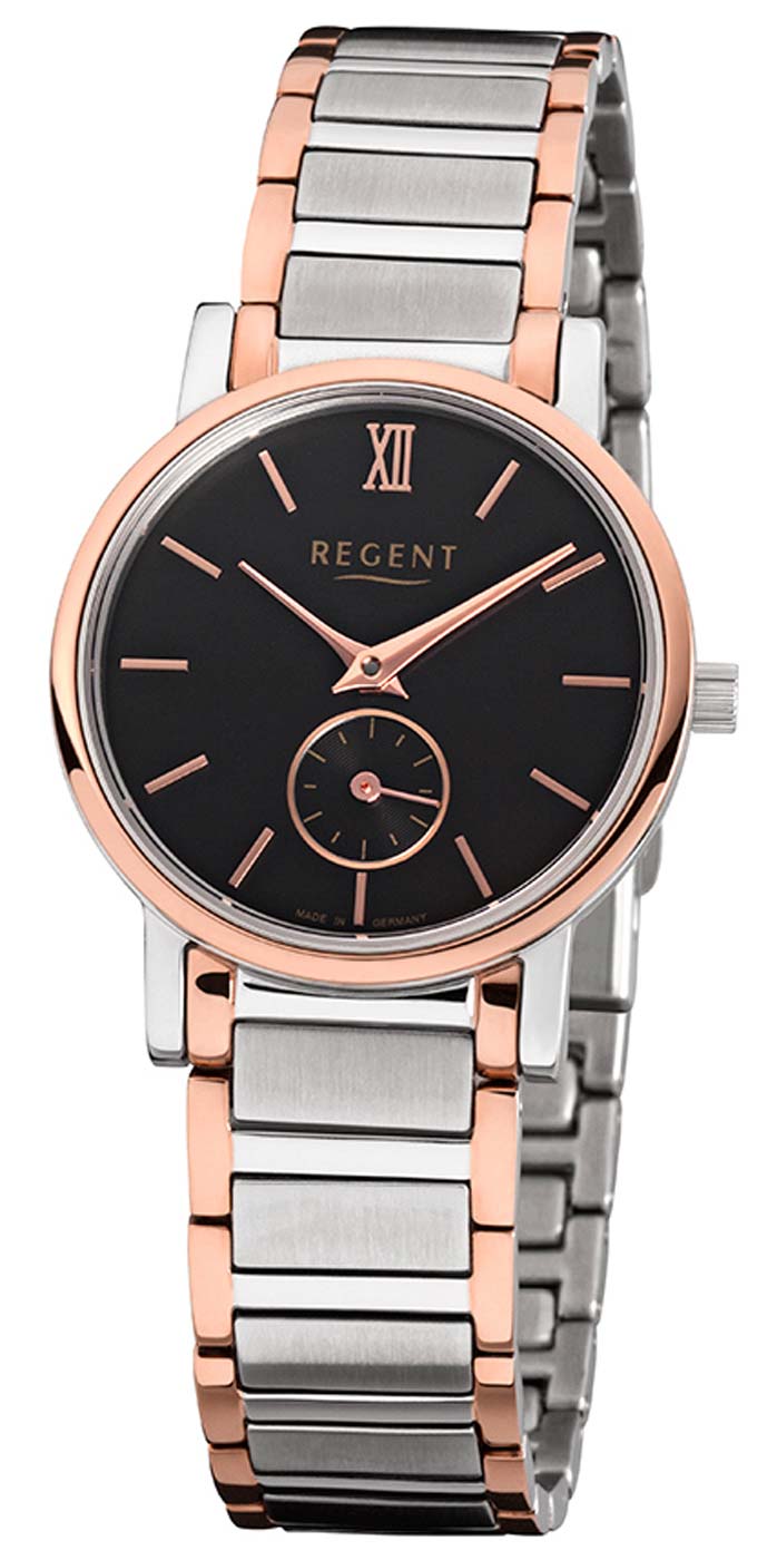 Regent 11110943 Herren Uhr • Präzises Quarzwerk • Robustes Mineralglas