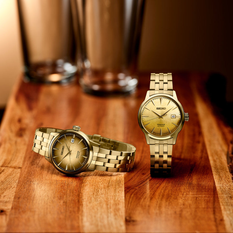 Seiko 5 Sports SRPK46J1 Uhr • Automatik • Gold-Design