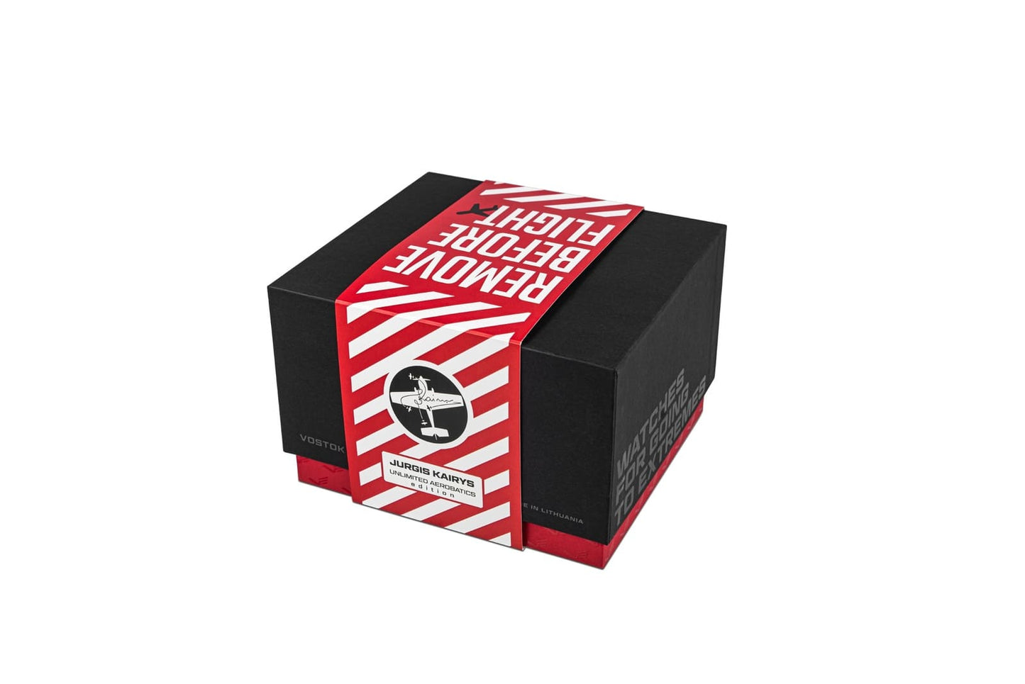 Vostok Europe Jurgis Kairys Unlimited Aerobatics VK68-592C775B Herren Uhr • Präziser Quarz-Chronograph • 200m Wasserdicht