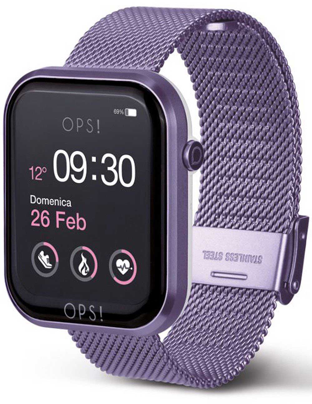OPS! OPS!SMART Call OPSSW-18 Unisex Uhr • Smartwatch mit Herzfrequenz • Trendiges Fashion-Accessoire