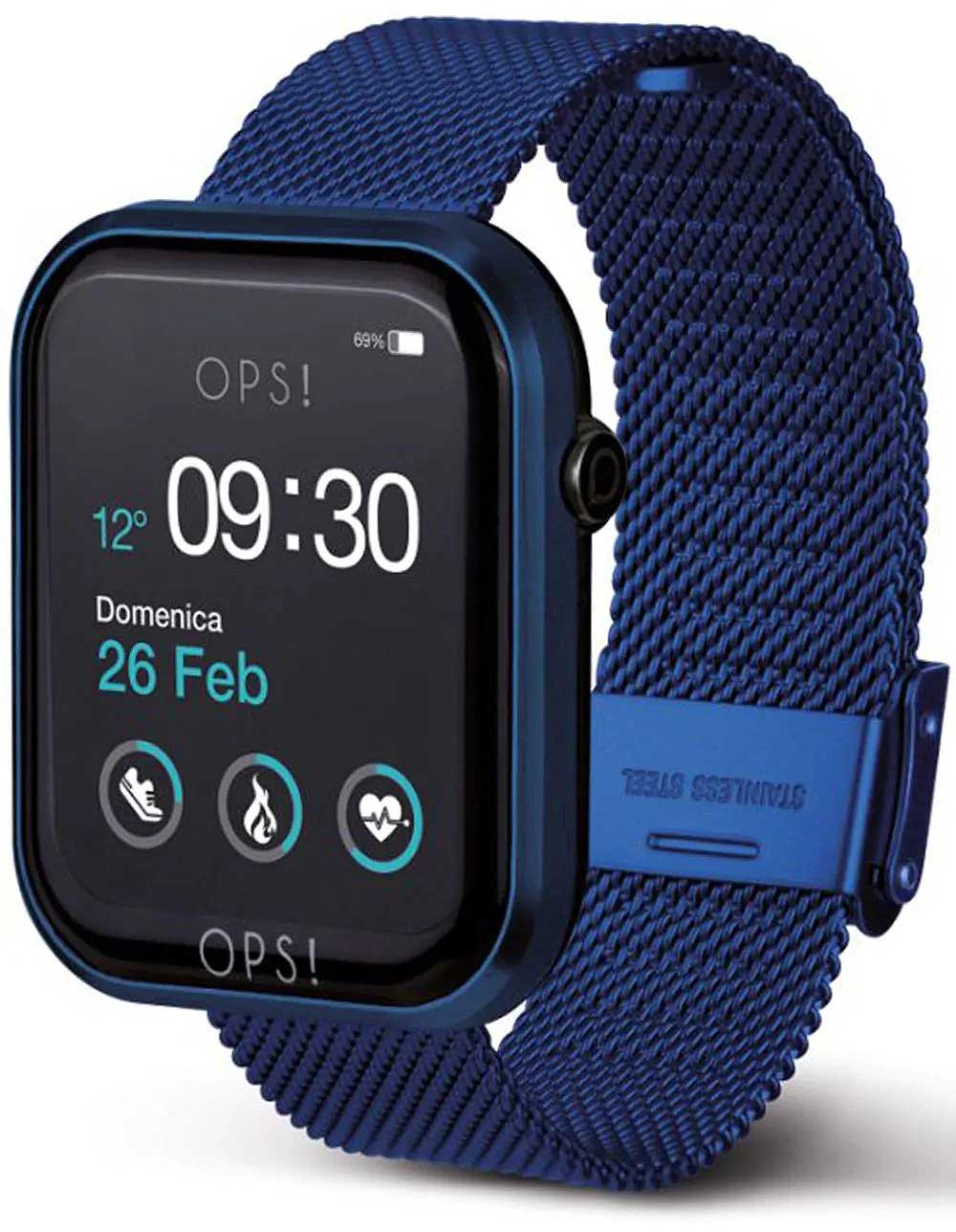 OPS! Call OPSSW-20 Unisex Uhr • Smartwatch mit Bluetooth-Telefonie • Aluminium Gehäuse