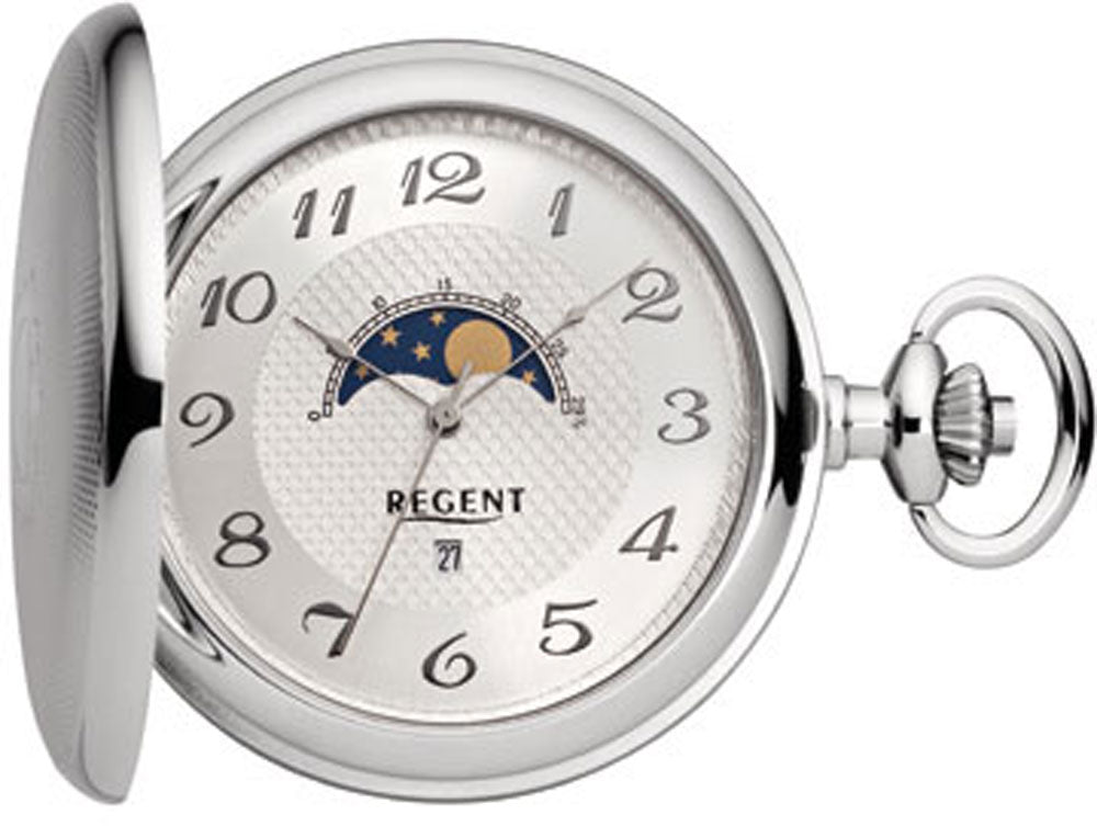 Regent P-730 Men's Watch • Moon Phase • Quartz